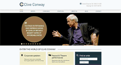 Desktop Screenshot of cliveconwayproductions.com